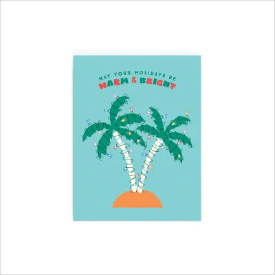 Card, Holiday - Warm and Bright Palm Trees (Nico Made)