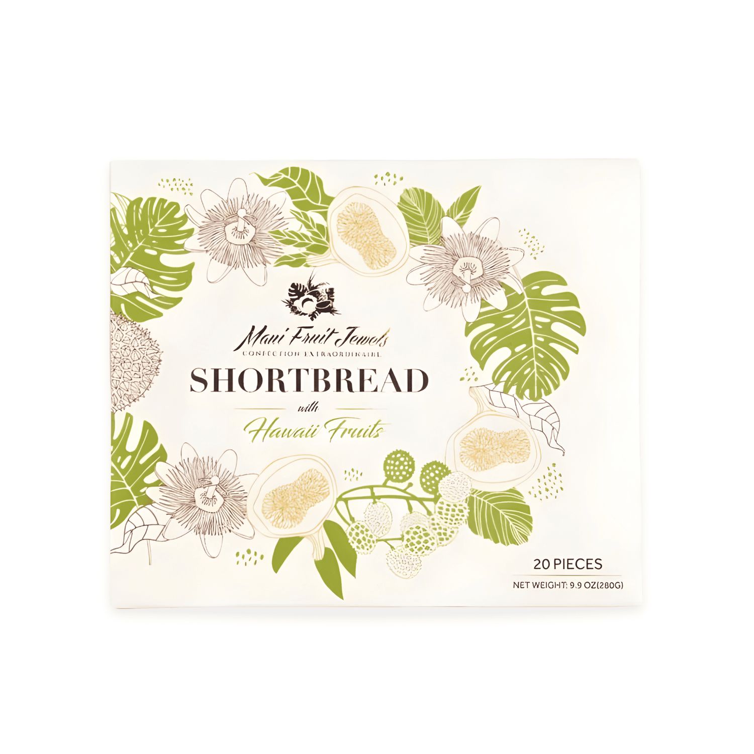 Cookies, 20-Piece Assorted Shortbread, Maui Fruit Jewels