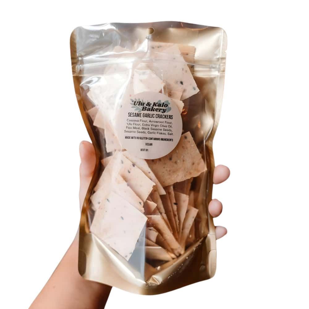Crackers, Sesame Garlic (&#39;Ulu &amp; Kalo Bakery)