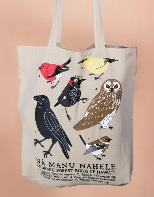 Laulima, Forest Birds Tote Bag