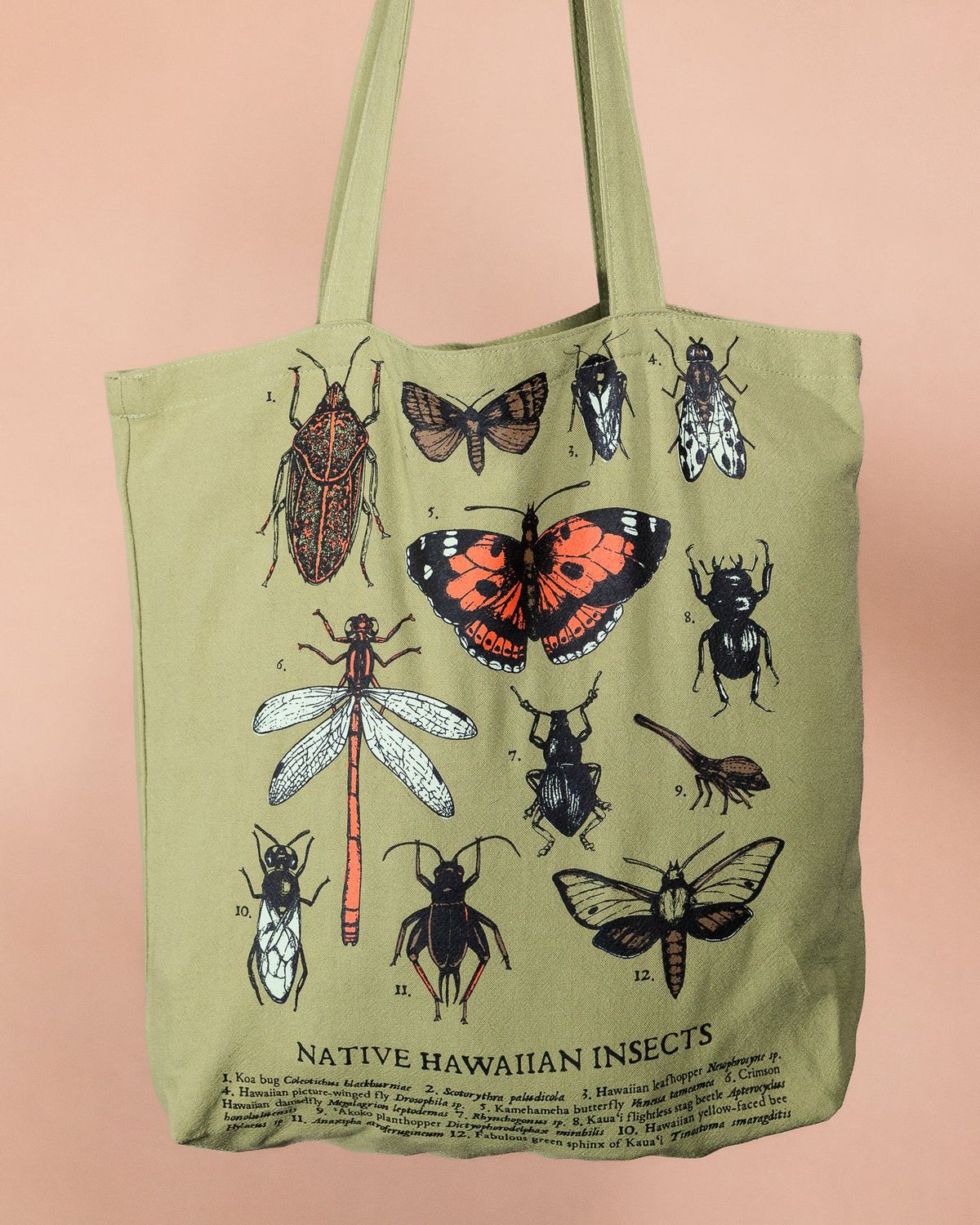 Laulima, Hawaiian Insects Tote Bag