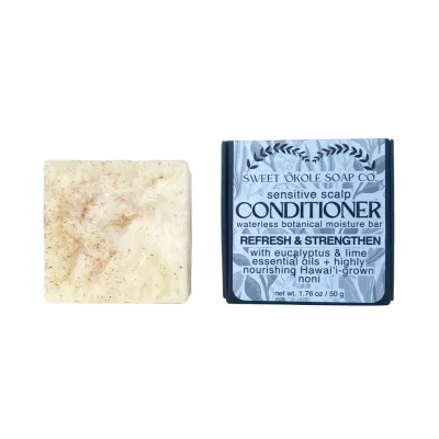 Sweet ʻŌkole Soap Co, Conditioner Bar, Eucalyptus Lime (1.76 Oz.)