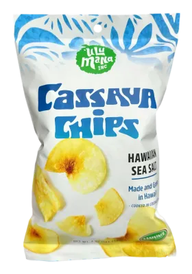 Chips, ʻUlu Mana Cassava Chips - Sea Salt (4 Oz.)