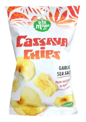 Chips, ʻUlu Mana Cassava Chips - Garlic (4 Oz.)