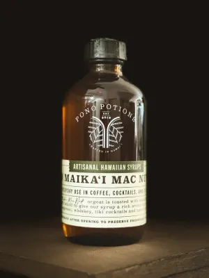 Pono Potions, Maika'i Mac Nut Syrup (8.5 Oz.)
