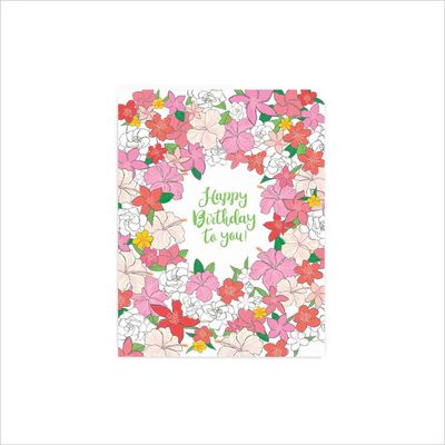 Card, Birthday - Blooming (Nico Made)