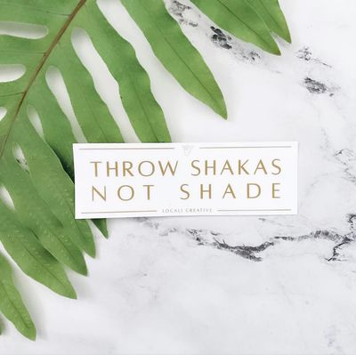 Sticker, Localicreative, Throw Shakas