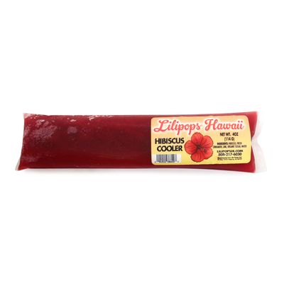 Ice Pop, Lilipops Hawaiʻi, Hibiscus Cinnamon (4 Oz.)
