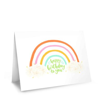 Card, Birthday, Nico Made, Rainbow