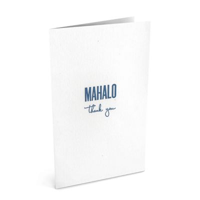 Card, Thank You, Bradley &amp; Lily, Mahalo