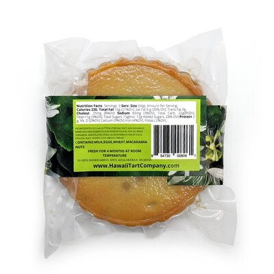 Macadamia Nut Tart, Hawaiʻi Tart Company Lilikoʻi Caramel