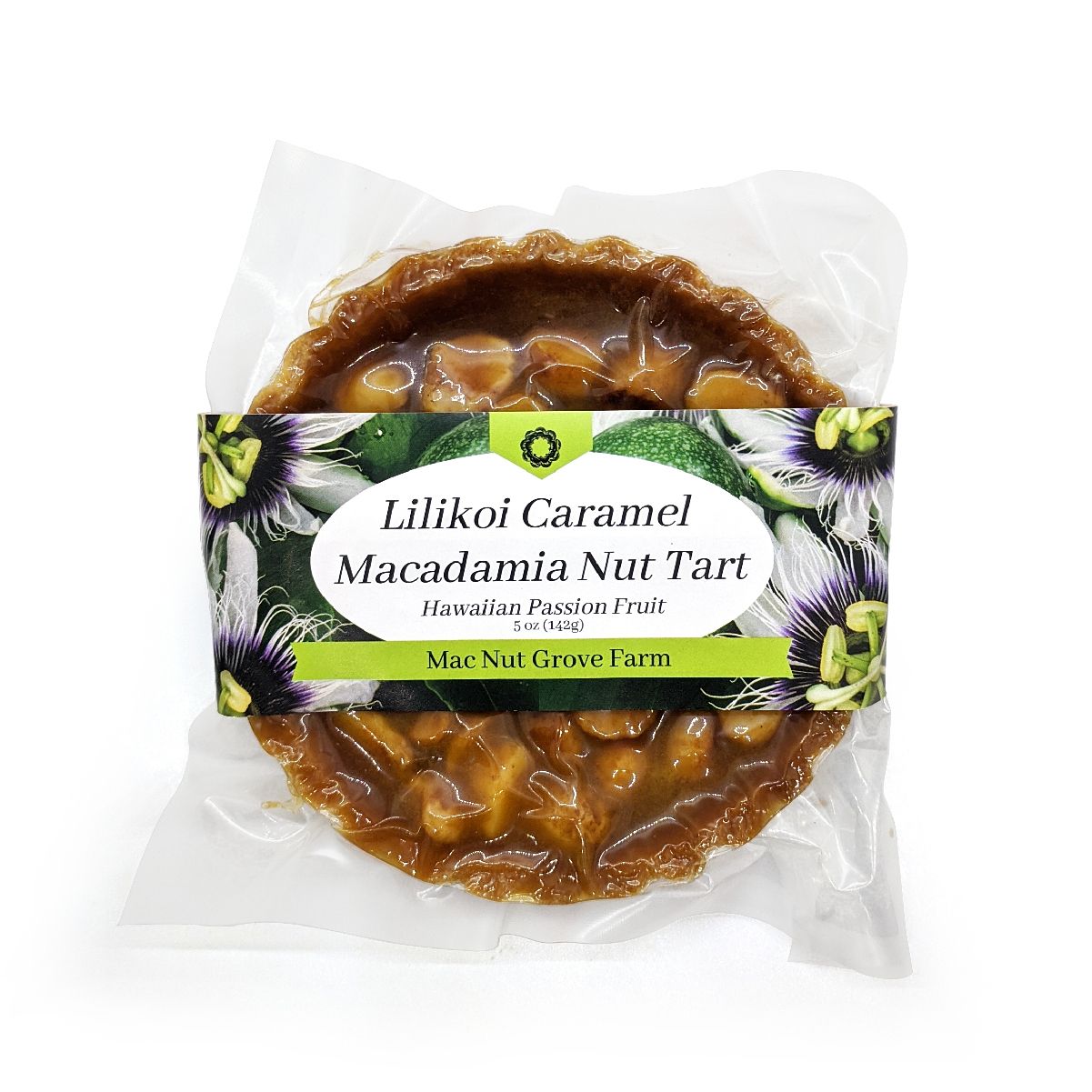 Macadamia Nut Tart, Hawaiʻi Tart Company Lilikoʻi Caramel