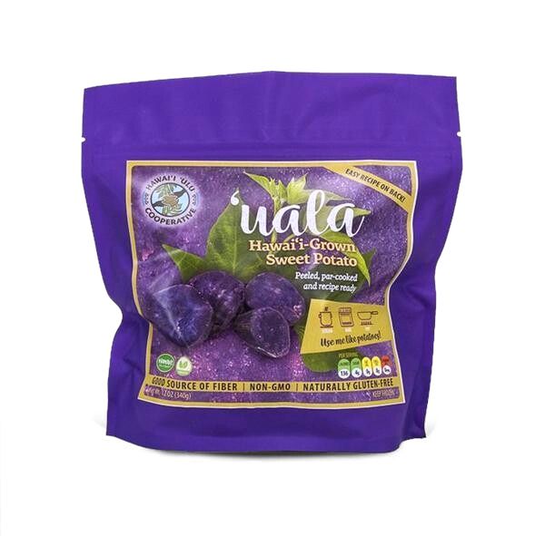 ʻUala (Purple Sweet Potato) Pieces, Frozen (12 Oz.) - Hawaiʻi ʻUlu Cooperative