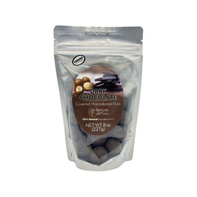 Macadamia Nuts, Āhualoa Farms, Dark Chocolate (8 Oz.)