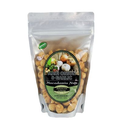 Macadamia Nuts, Āhualoa Farms, Maui Onion &amp; Garlic (8 Oz.)