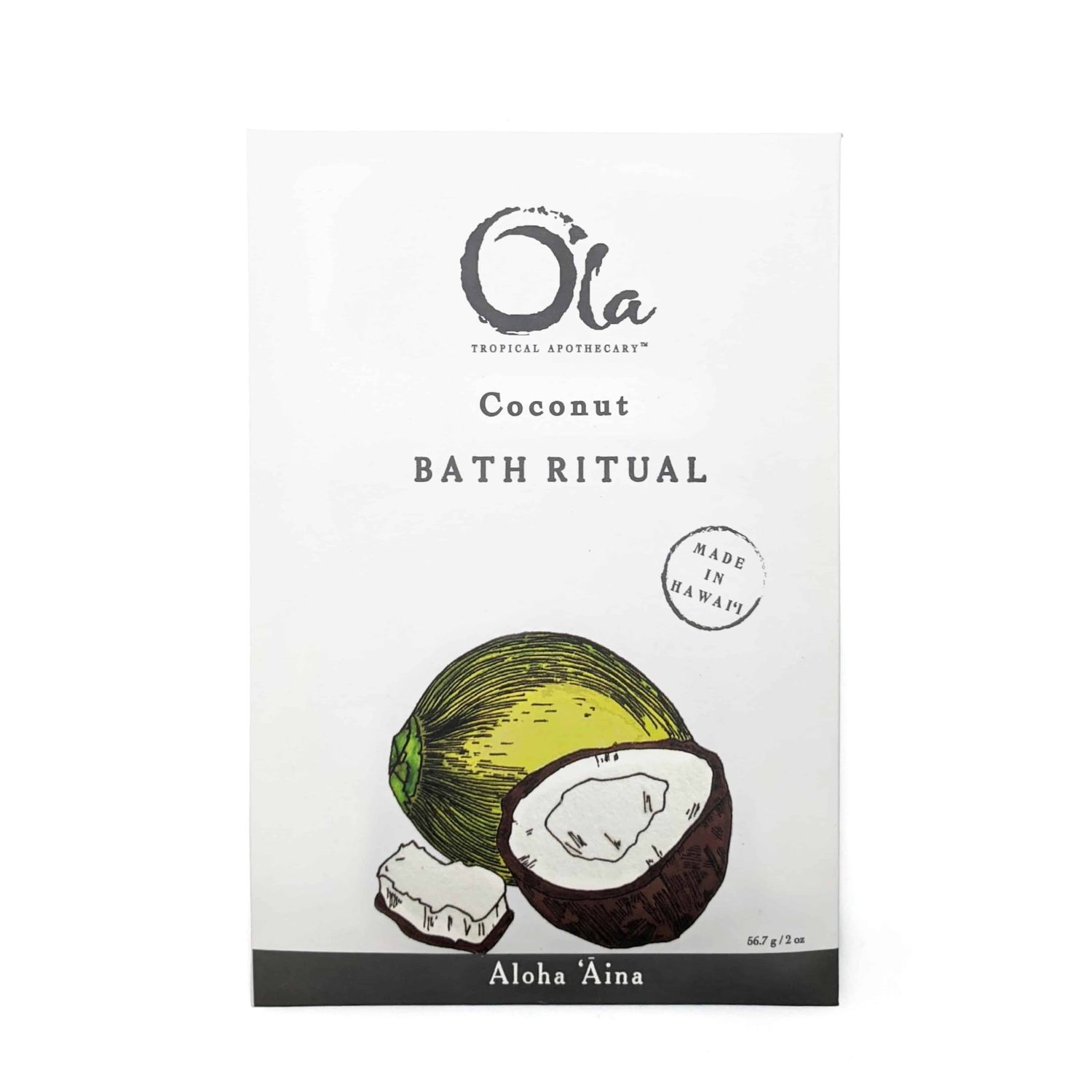 Bath Salts, Ola Tropical Apothecary, Coconut (2 Oz.)