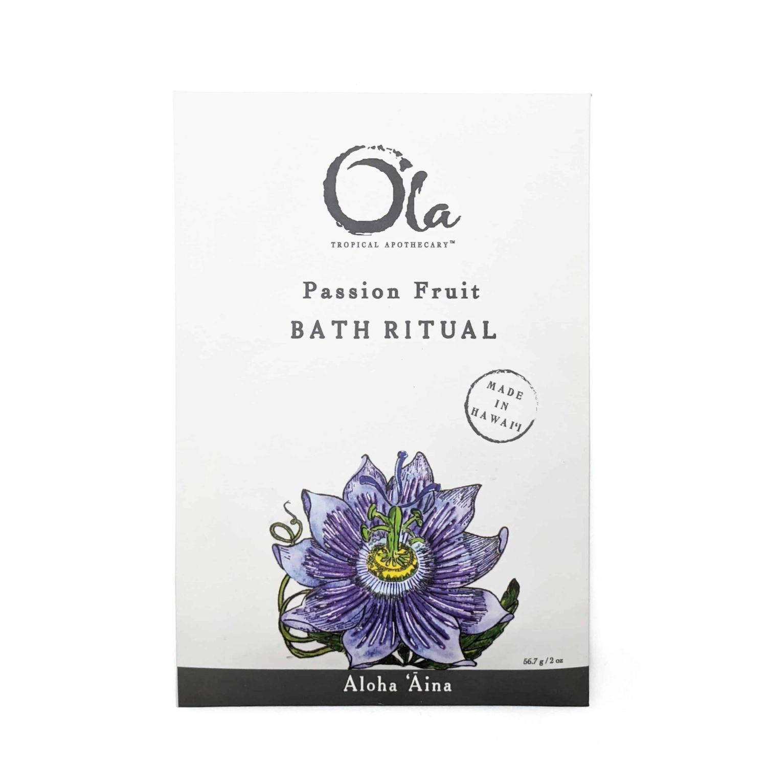 Bath Salts, Ola Tropical Apothecary, Passion Fruit (2 Oz.)
