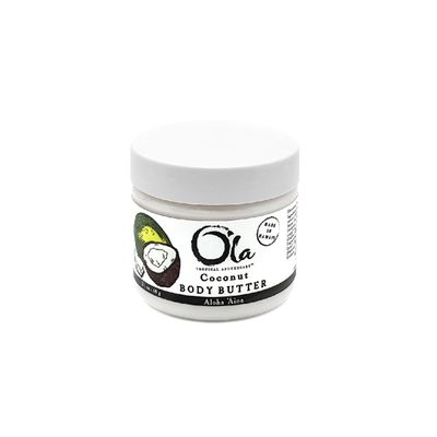 Body Butter, Ola Tropical Apothecary, Coconut (2 Oz.)