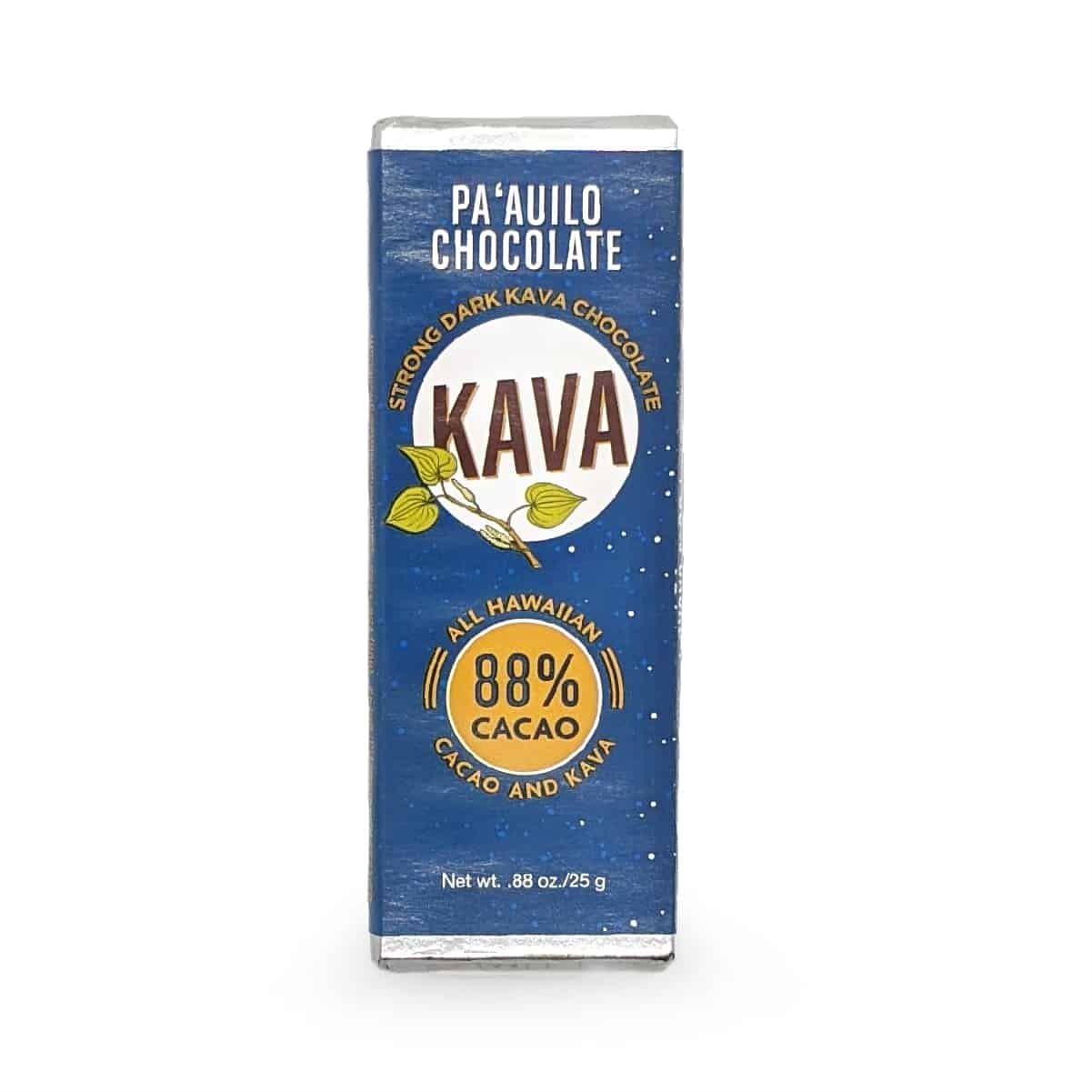 Chocolate Bar, Paʻauilo Chocolate, 88% Kava Dark (0.88 Oz.)