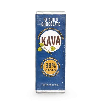 Chocolate Bar, Paʻauilo Chocolate, 88% Kava Dark (0.88 Oz.)