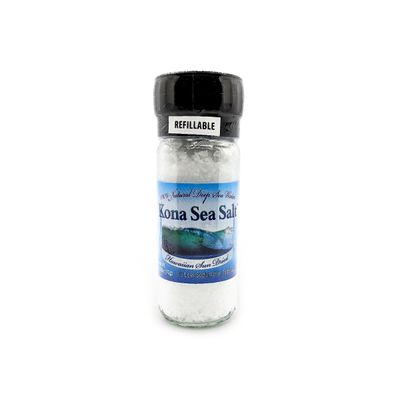 Salt, Pure Kona Sea Salt Grinder - Refillable (2.5 Oz.)