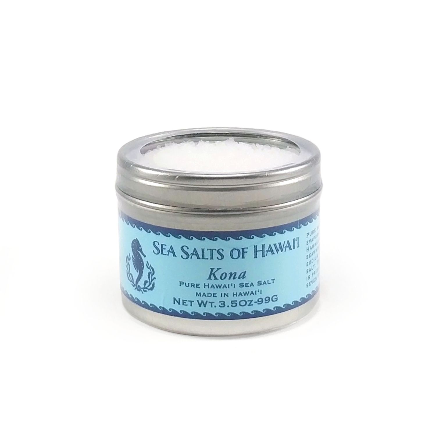 Salt, Sea Salts Of Hawaiʻi Metal Tin - Coarse Kona Sea Salt (3.5 Oz.)