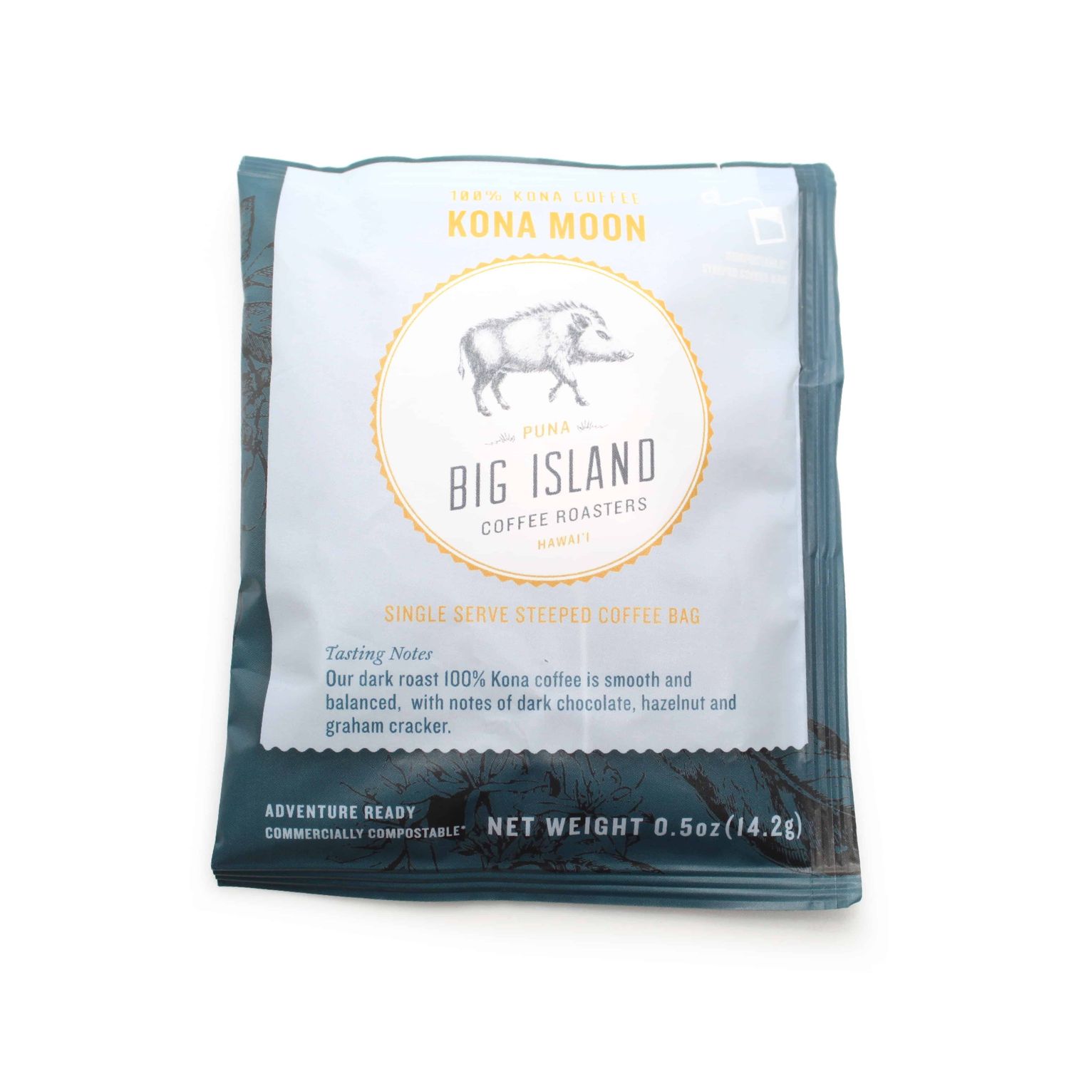 Coffee, Big Island Coffee Roasters, Single Serve Coffee Packet (Kona Moon)