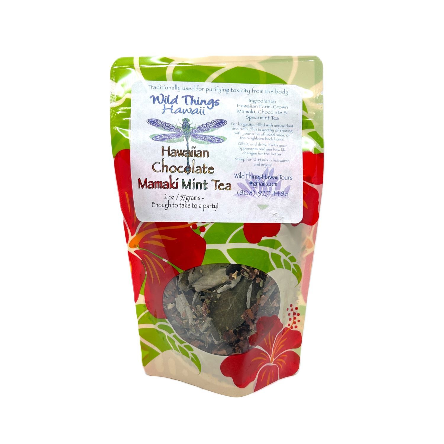 Tea, Wild Things Hawaiʻi, Chocolate Māmaki Mint