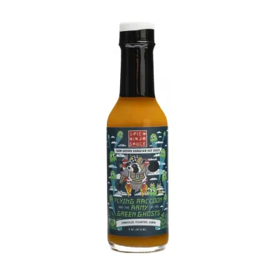 Hot Sauce, Spicy Ninja, Flying Raccoon (5 Oz.)