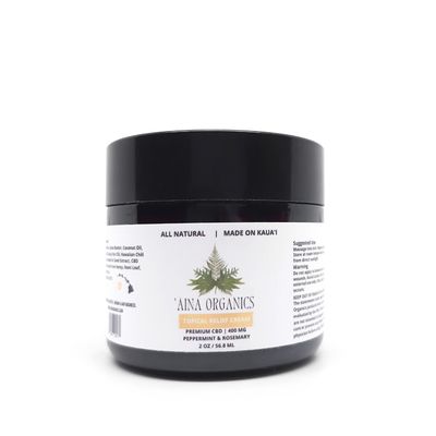 Body Butter, ʻĀina Organics, CBD Topical Relief Cream, 800mg (2 Oz.)