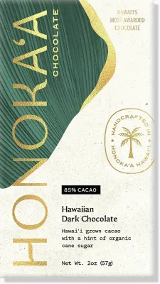 Chocolate Bar, Honokaʻa Chocolate Co., 85% Dark (2 Oz.)