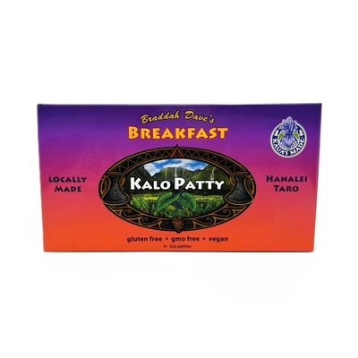 Frozen Patties, Braddah Dave's Breakfast Kalo Patty (4 pk)