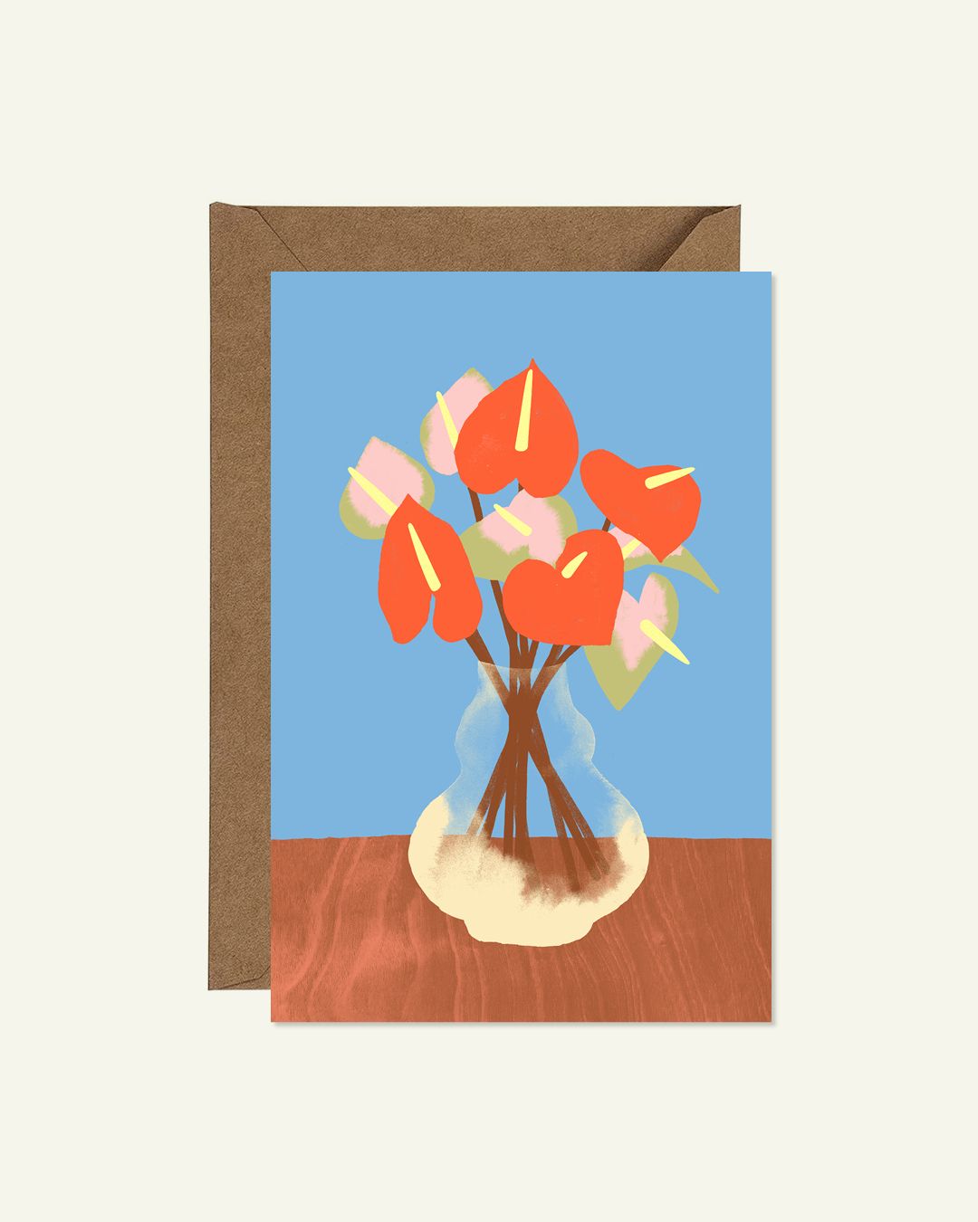 Card, Any Ocassion, Kailah Ogawa, Anthurium