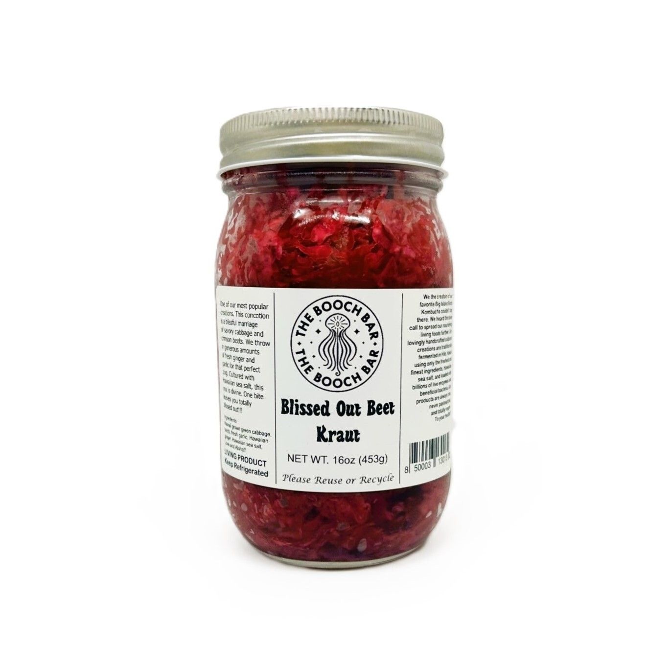 Sauerkraut, Big Island Booch, Blissed Out Beet (16 Oz.)