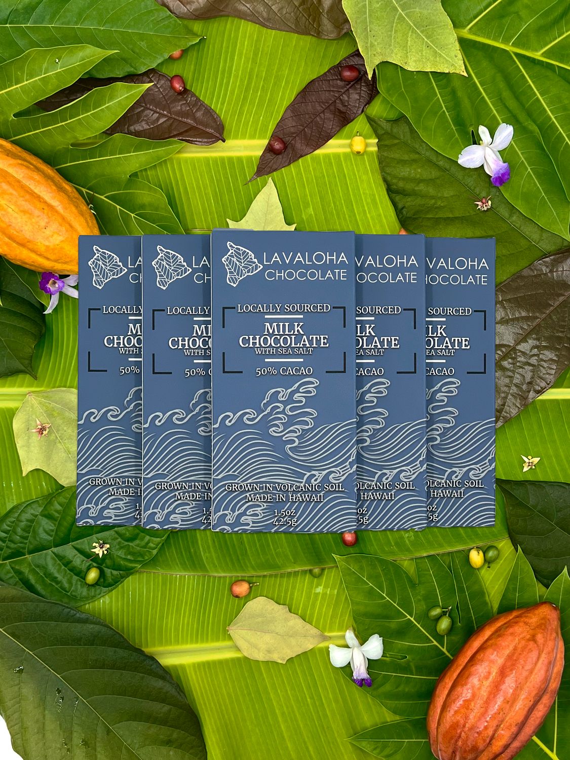 Chocolate Bar, Lavaloha, 50% Milk Chocolate with Sea Salt (1.5 Oz.)