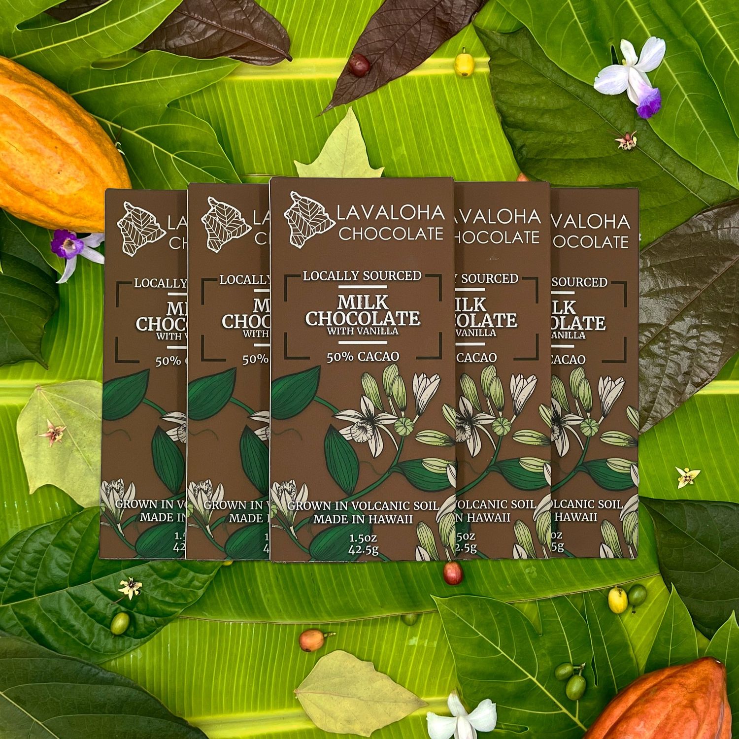 Chocolate Bar, Lavaloha, Vanilla Milk Chocolate (1.5 Oz.)