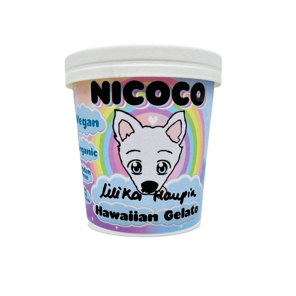 Ice Cream, Nicoco, Dairy Free Lilikoʻi Haupia (16 Oz.)