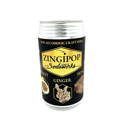 Soda, Zingipop Sodaworks, Ginger Lilikoʻi (12 Oz.)