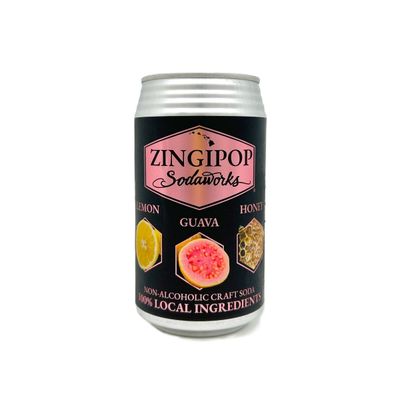 Soda, Zingipop Sodaworks, Guava Lemon (12 Oz.)
