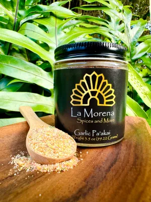 Seasoning, La Morena, Garlic Paʻakai (3.5 Oz.)
