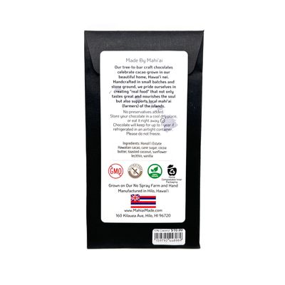 Chocolate Bar, Mahiʻai Made, Toasted Coconut (1.8 Oz.)