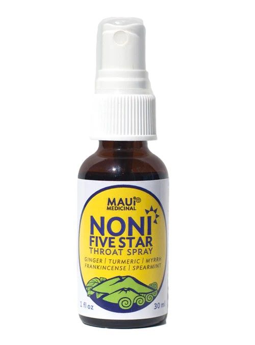 Throat Spray, Maui Medicinal Herbs, Noni 5 Star (1 Oz.)