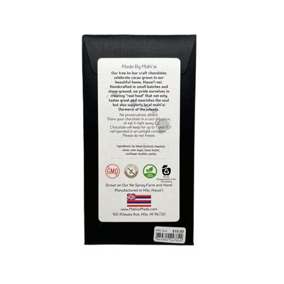 Chocolate Bar, Mahiʻai Made, 80% Dark Chocolate (1.8 Oz.)