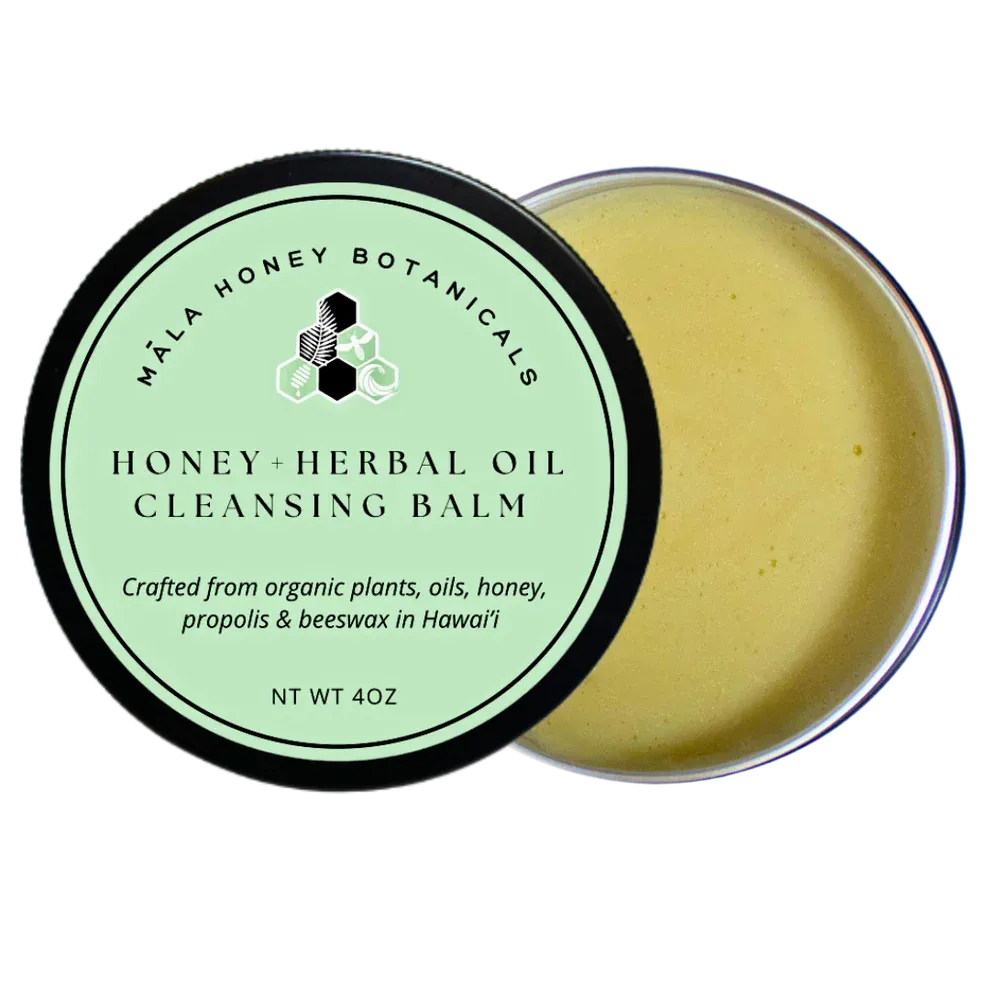 Cleanser, Māla Honey Botanicals, Honey Herbal Oil Cleansing Balm (4 oz.)