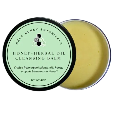 Cleanser, Māla Honey Botanicals, Honey Herbal Oil Cleansing Balm (4 oz.)