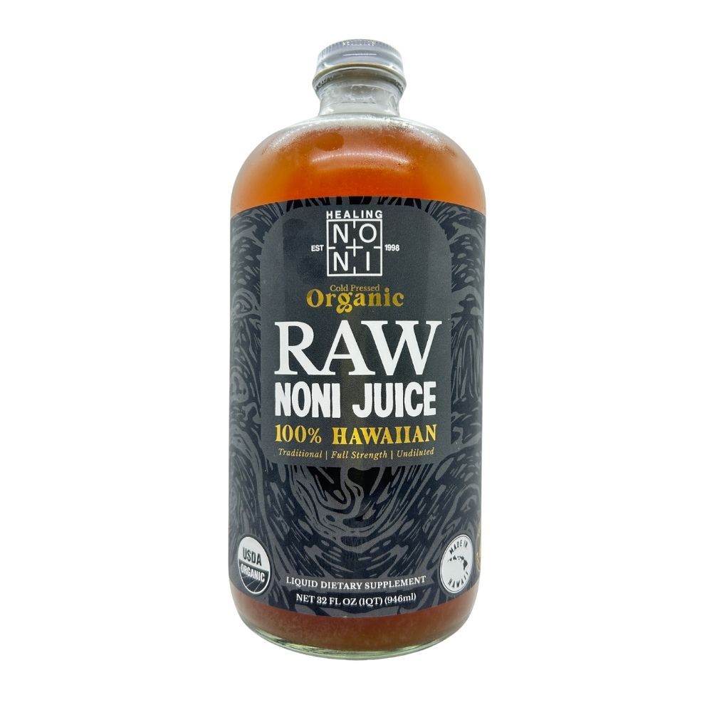 Noni, Healing Noni, Raw Organic Hawaiian Noni Juice (32 Oz.)