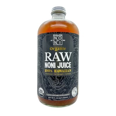 Noni, Healing Noni, Raw Organic Hawaiian Noni Juice (32 Oz.)