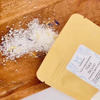 Bath Salts, Kula Essentials, Maui Breeze, Foaming Bath Salt (4 oz)