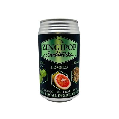 Soda, Zingipop Sodaworks, Pomelo Mint (12 Oz.)
