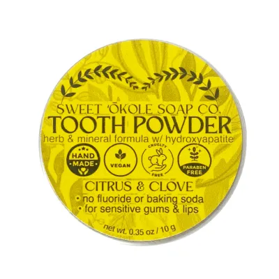 Tooth Powder, Sweet ʻŌkole Soap Co, Citrus Clove (10 g.)